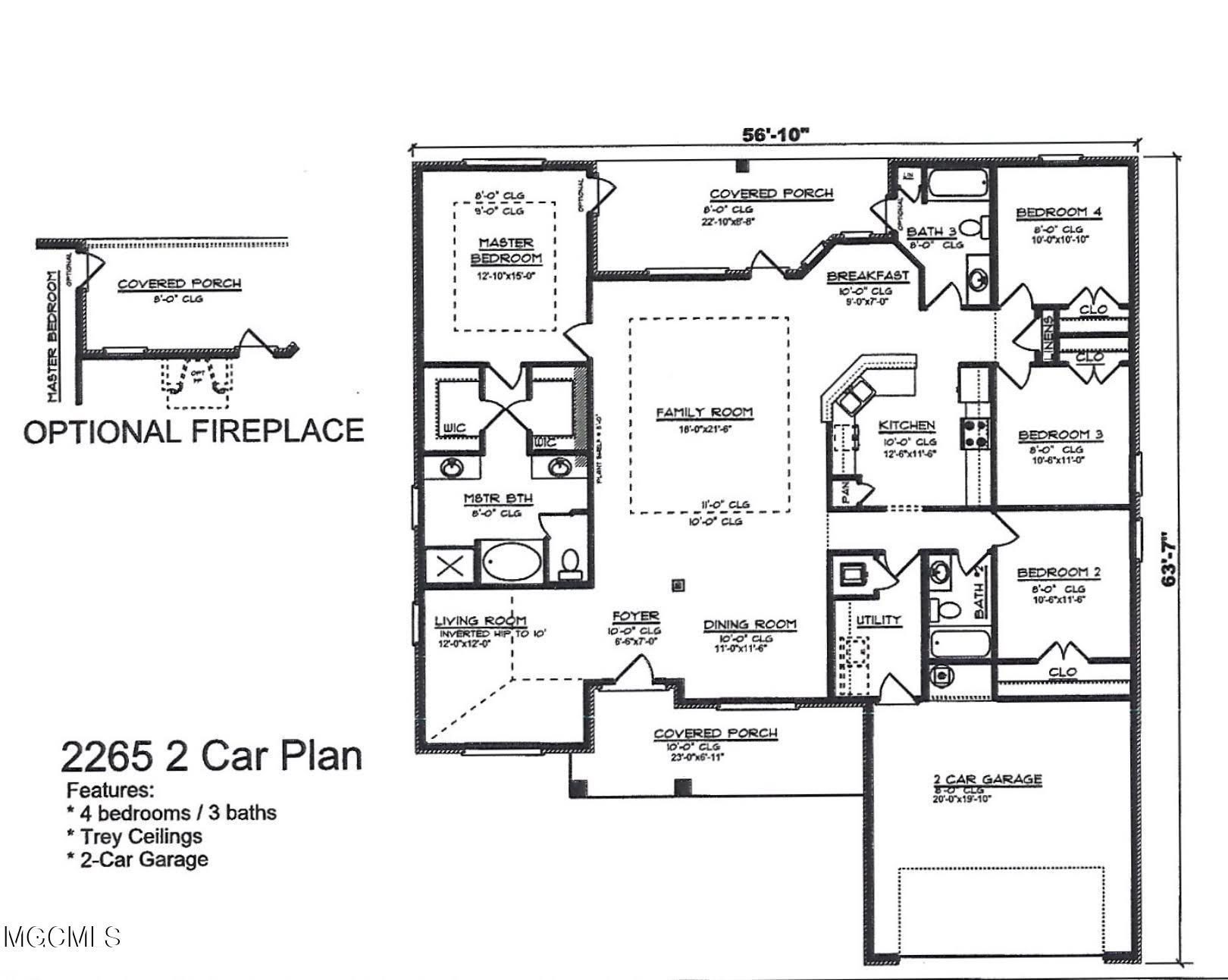 6259 Roxanne Way Biloxi, MS 39532 - Photo 25 of 25 2265 Floor Plan
