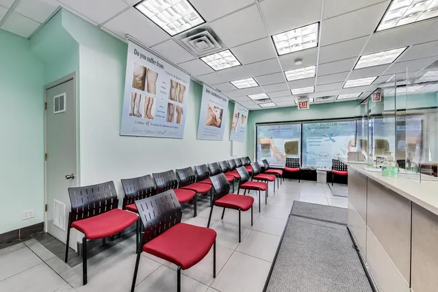 a view of a room with furniture