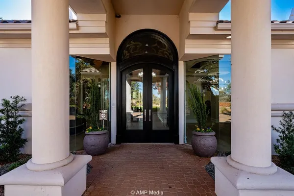 a view of a entryway door of the house