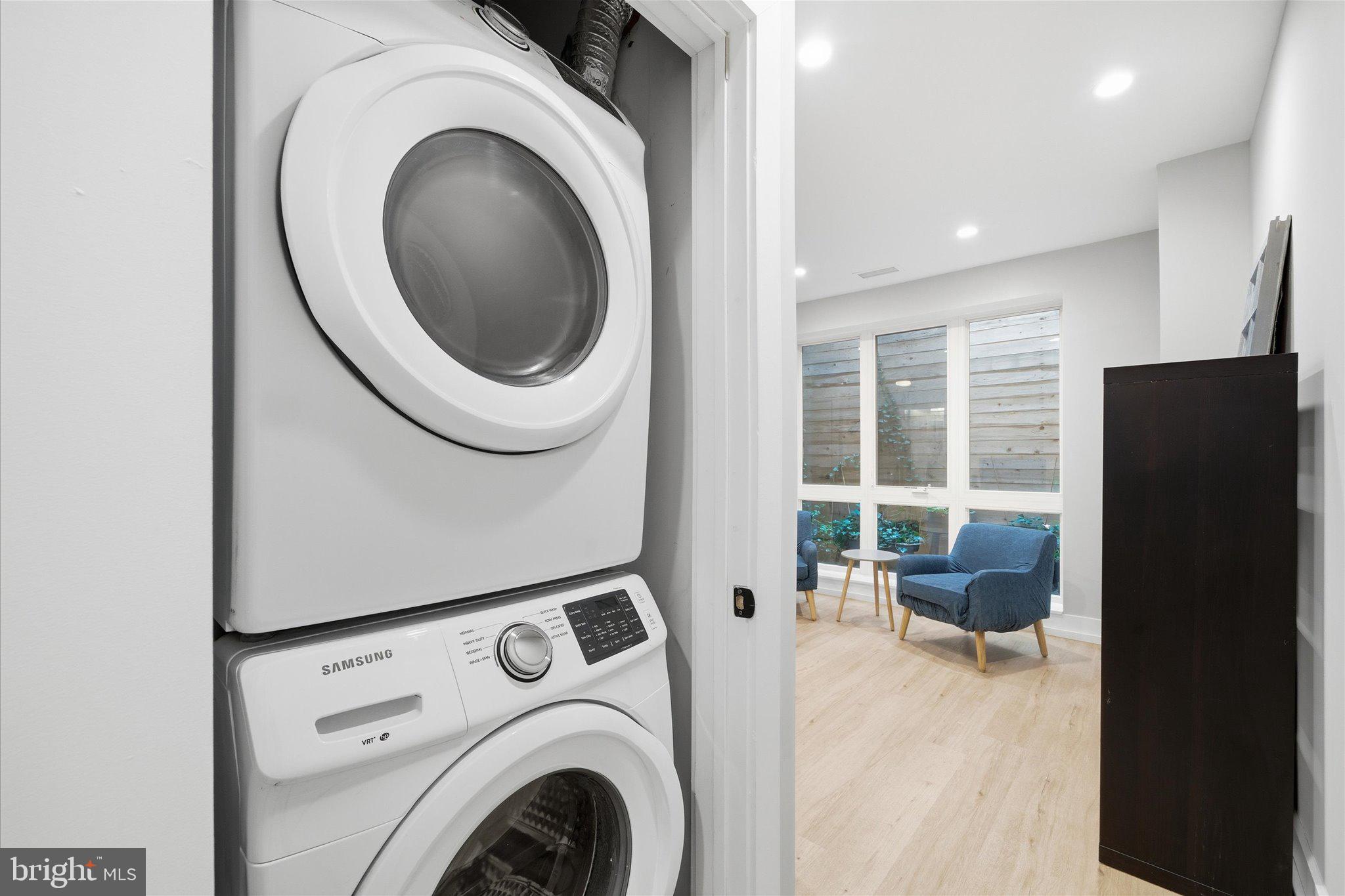 1016 17th Place Northeast, Unit 7 Washington, DC 20002 - Photo 14 of 28 a view of utility room with washer and dryer