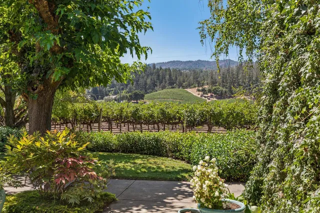 a view of a room with gym equipment and large windows