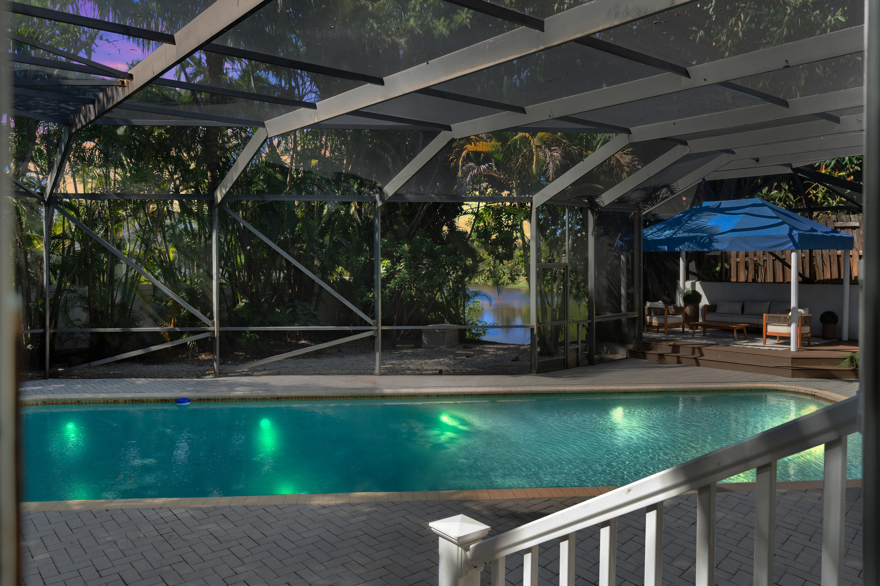 575 Northwest 7th Street Boca Raton, FL 33432 - Photo 47 of 60 twilight pool