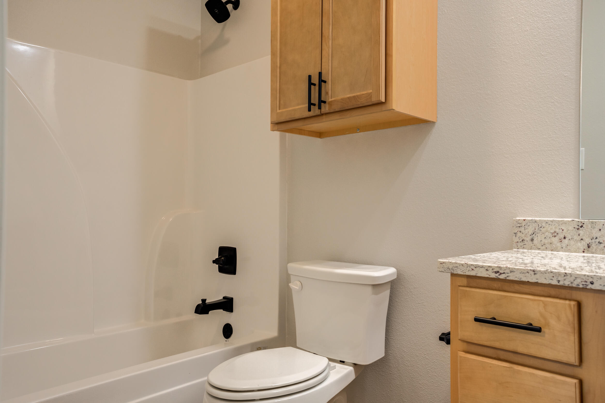 2534 137th Street Lubbock, TX 79423 - Photo 38 of 46 a bathroom with a sink a toilet and shower
