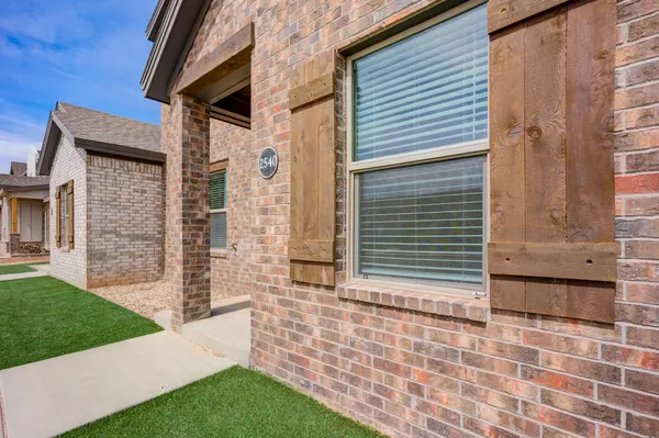 a view of front door of house