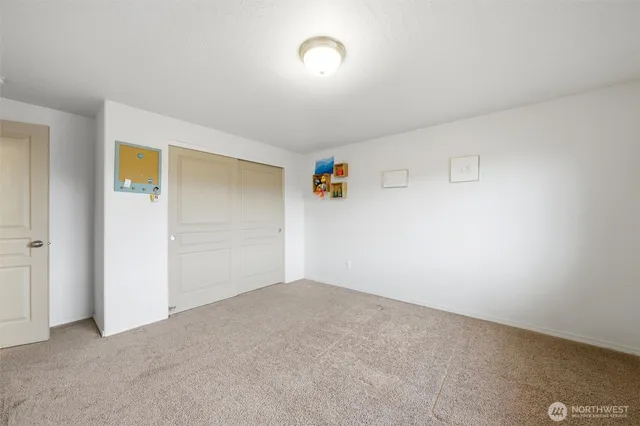 an empty room with a natural light