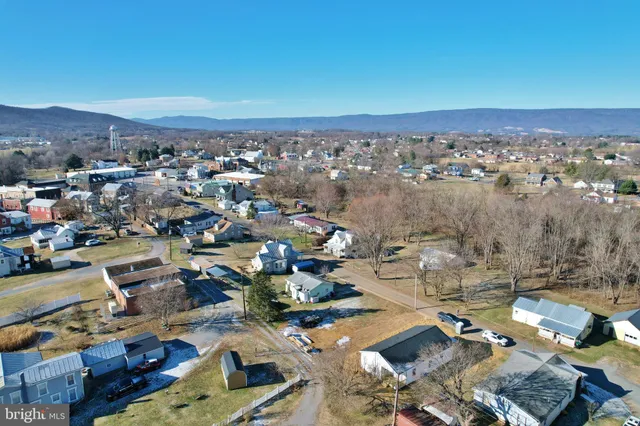 an aerial view of a city