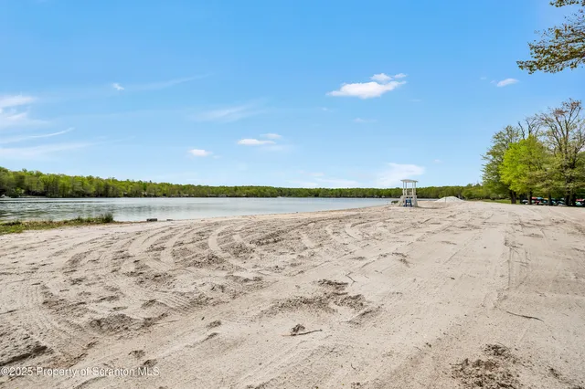 a view of an ocean beach