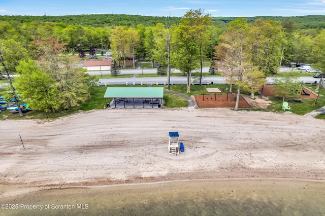 a view of a lake with outdoor space