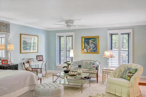 a view of livingroom with furniture and a window