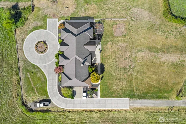 a view of swimming pool with a garden