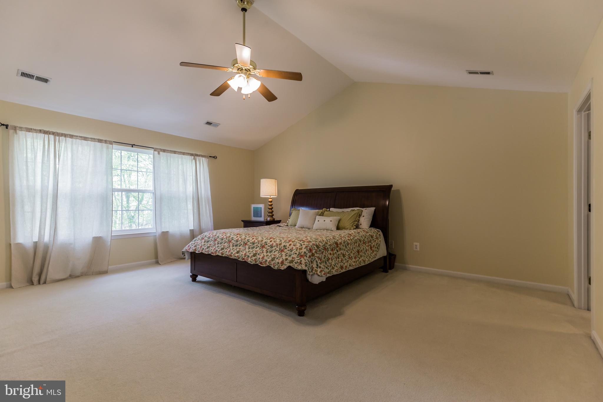 3195 Hickory Ridge Road Dunkirk, MD 20754 - Photo 14 of 41 a spacious bedroom with a bed and a chandelier