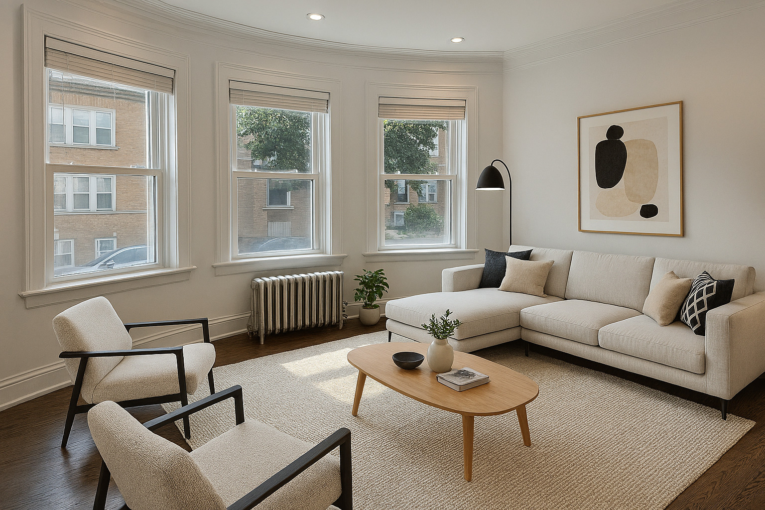 2524 West Ardmore Avenue, Unit 1 Chicago, IL 60659 - Photo 4 of 21 a living room with furniture and a window