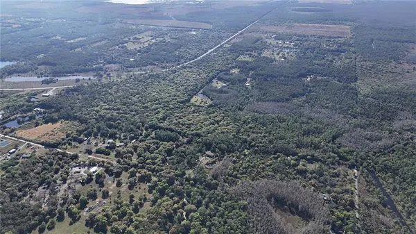 view of a field of grass and trees