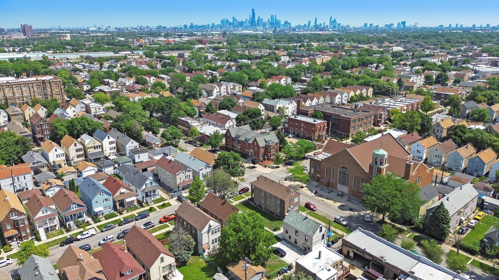 3009 West 40th Place Chicago, IL 60632 - Photo 32 of 33 an aerial view of a city with lots of residential buildings