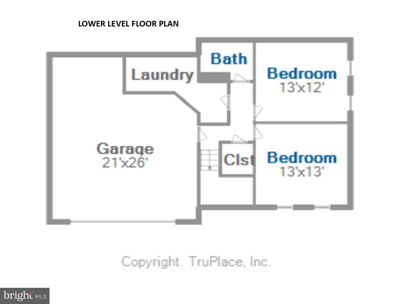 9519 Kings Grant Road Laurel, MD 20723 - Photo 43 of 44 Lower Level Floor Plan