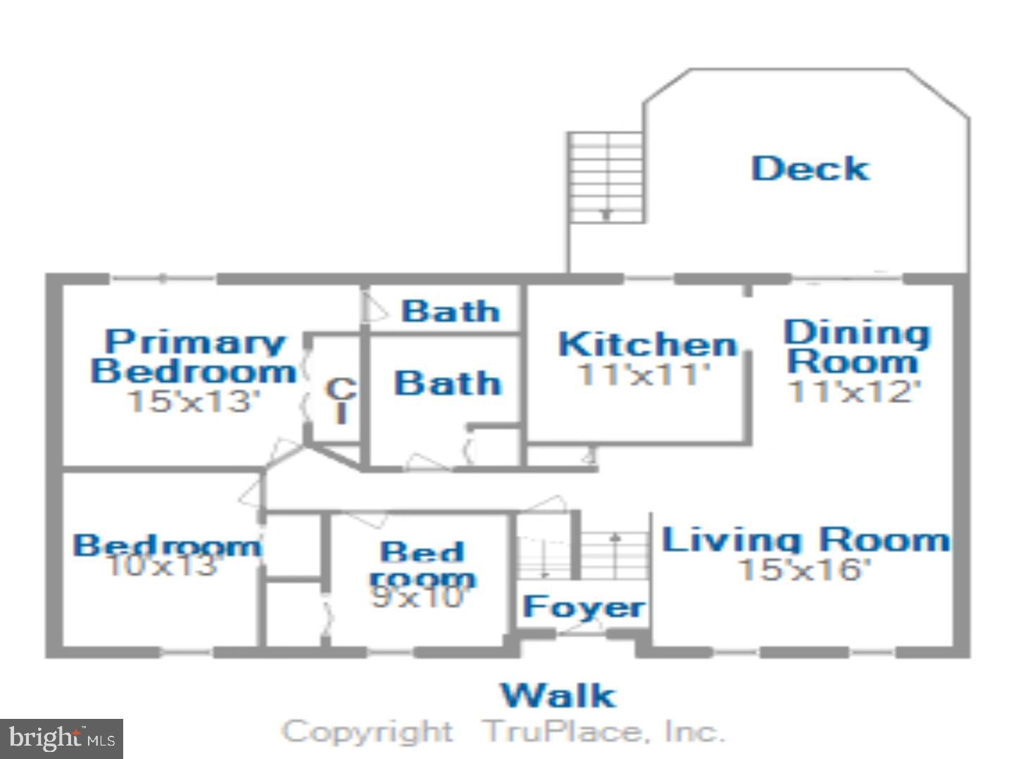 9519 Kings Grant Road Laurel, MD 20723 - Photo 44 of 44 Main Level Floor Plan