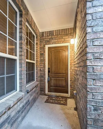 a view of front door