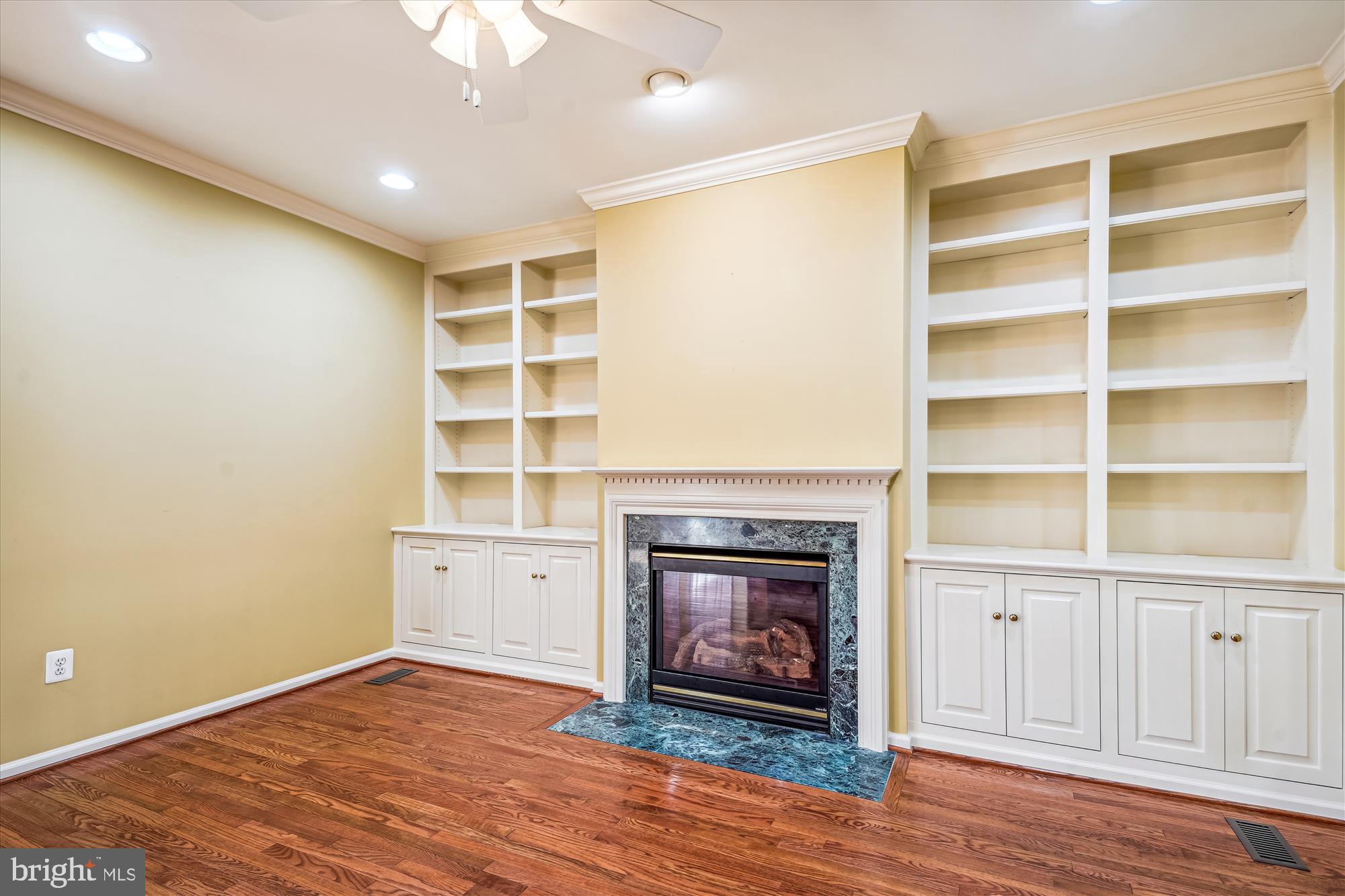 826 Highland Ridge Avenue Gaithersburg, MD 20878 - Photo 12 of 48 Gas fireplace and built-ins