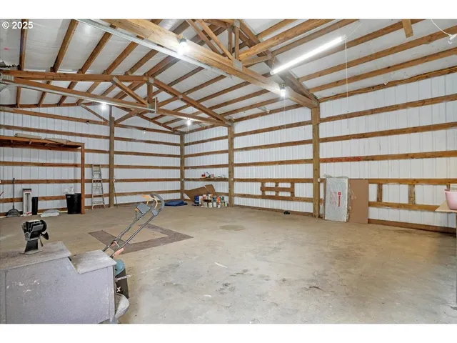 a view of an empty room with a balcony