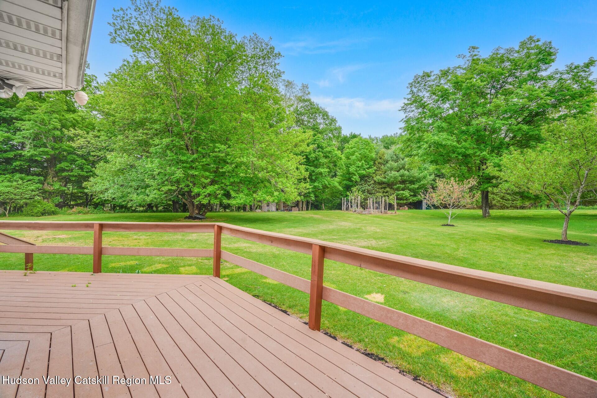 984 Blue Mountain Road Saugerties, NY 12477 - Photo 3 of 24 a view of outdoor space with deck and yard