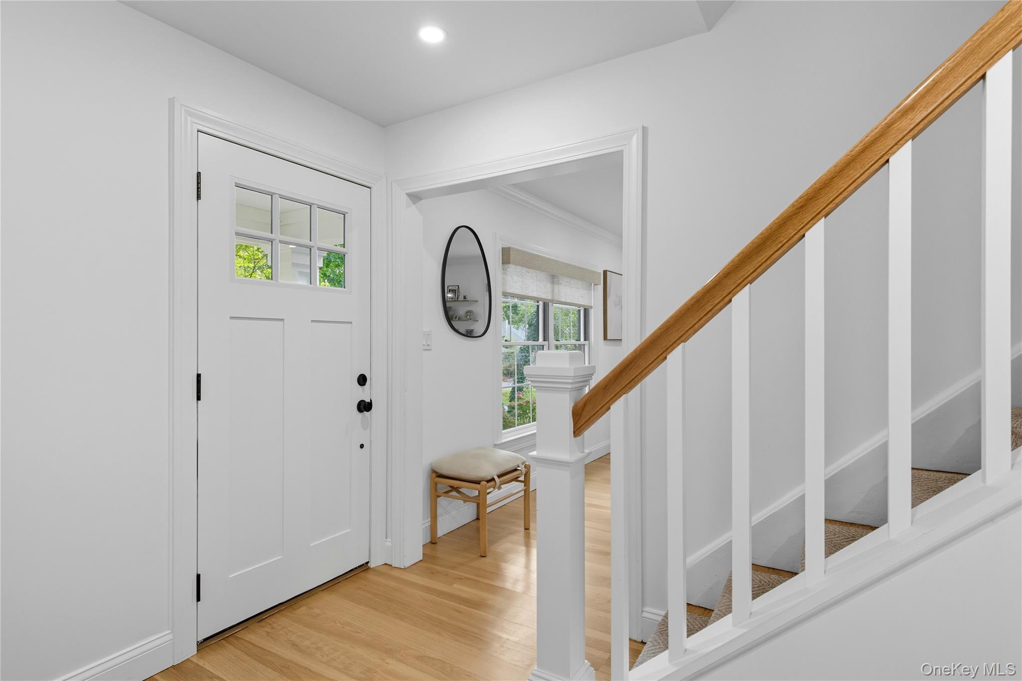 17 Entrance Road East Hills, NY 11577 - Photo 5 of 30 a view of staircase with wooden floor and white walls