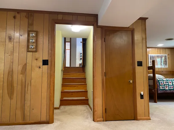 a room with furniture and a chair