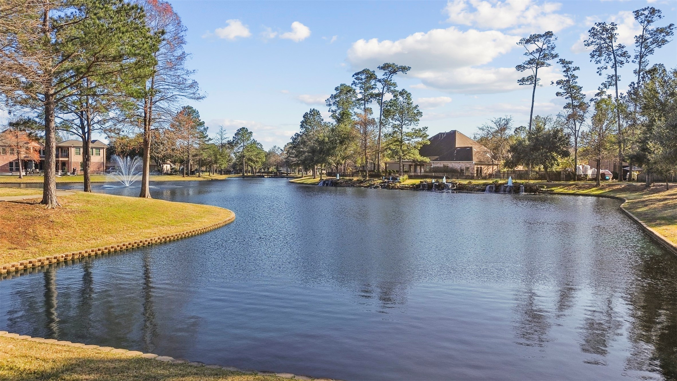 2603 Hendricks Lakes Drive Spring, TX 77388 - Photo 48 of 50 Enjoy tranquil lake views and landscaped walking trails with a signature fountain feature—enhancing the resort-style feel of this desirable gated community.