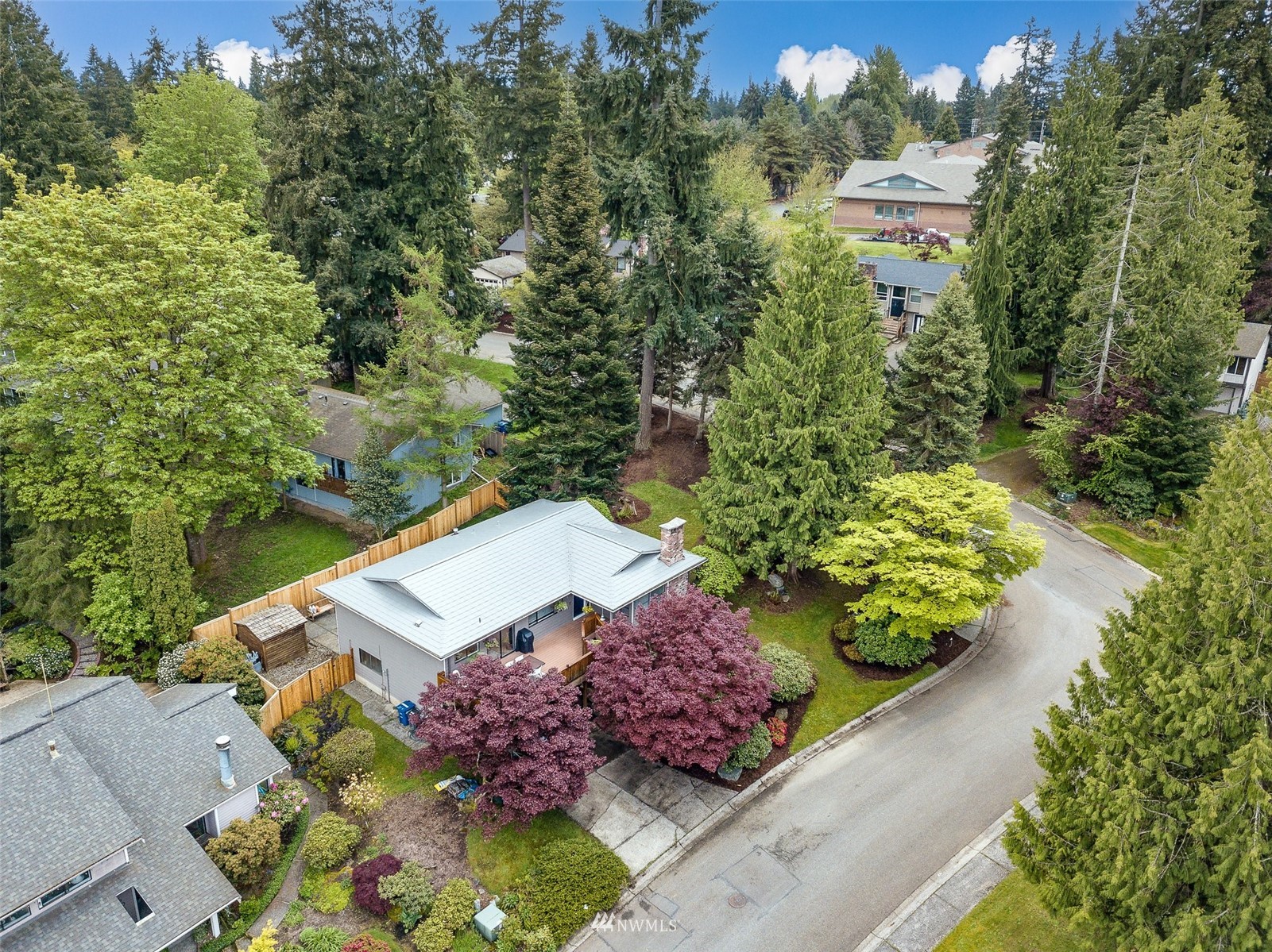 22105 2nd Place West Bothell, WA 98021 - Photo 3 of 37 an aerial view of a house with a yard basket ball court and outdoor seating