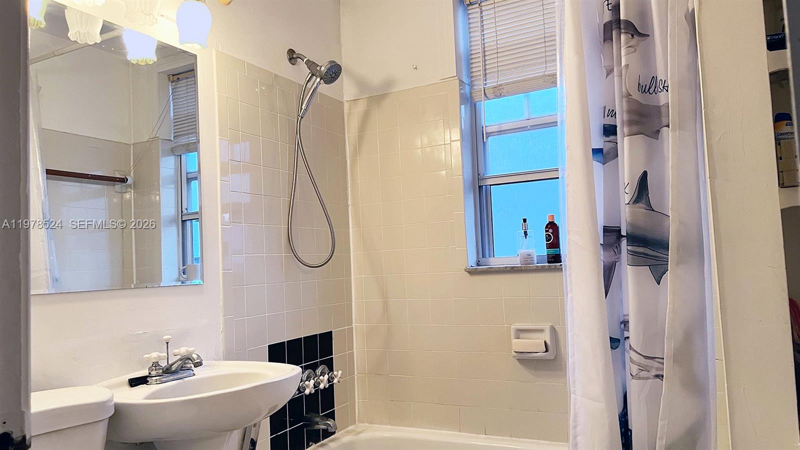 756 Meridian Avenue, Unit 10 Miami Beach, FL 33139 - Photo 7 of 9 a bathroom with a sink toilet and shower