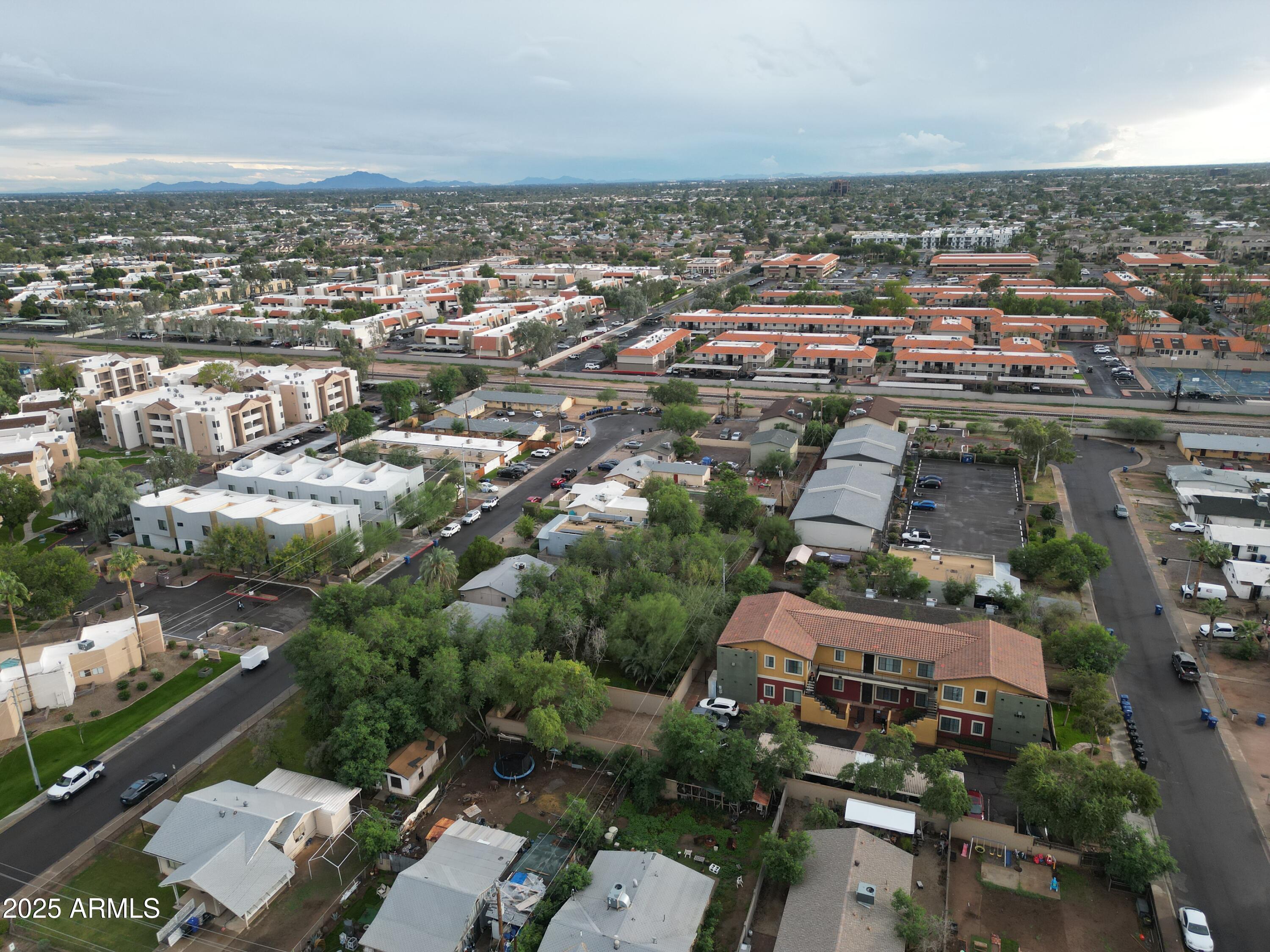 1229 East Spence Avenue Tempe, AZ 85281 - Photo 26 of 36 an aerial view of a city with lots of residential buildings