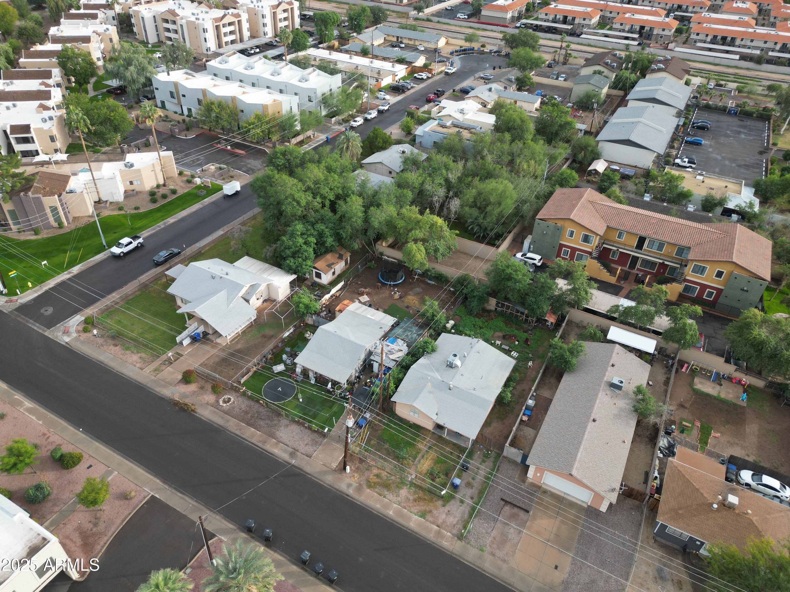 1229 East Spence Avenue Tempe, AZ 85281 - Photo 31 of 36 an aerial view of a residential houses with city street