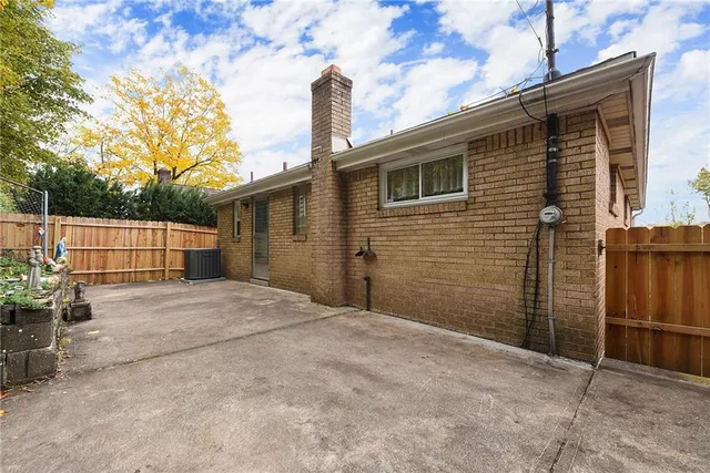 a backyard of a house