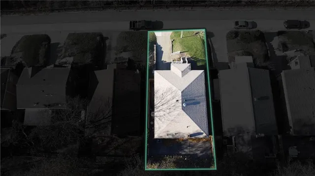 an aerial view of multiple house