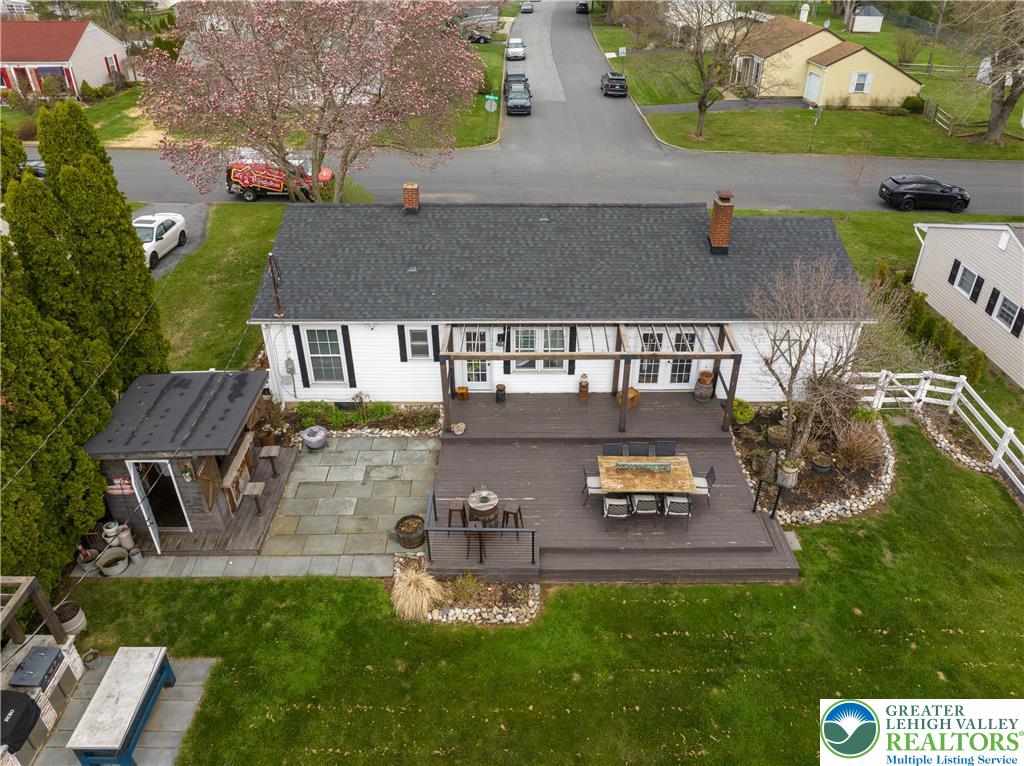 68 Mitchell Avenue Nazareth, PA 18064 - Photo 30 of 45 an aerial view of a house