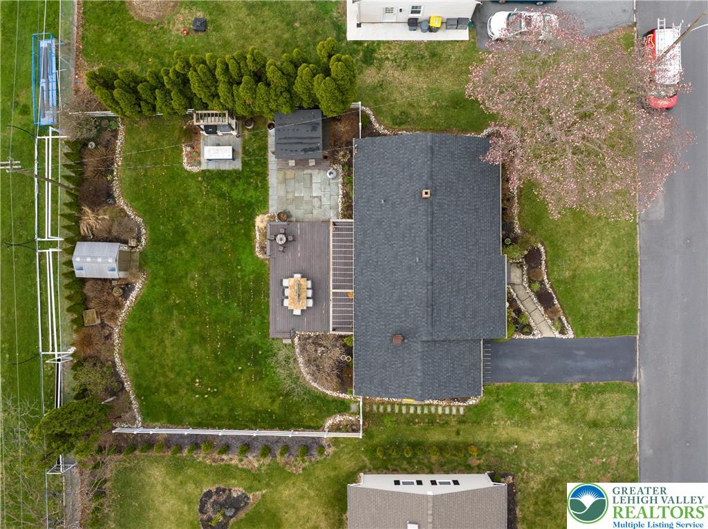 68 Mitchell Avenue Nazareth, PA 18064 - Photo 39 of 45 aerial view of a house with a yard