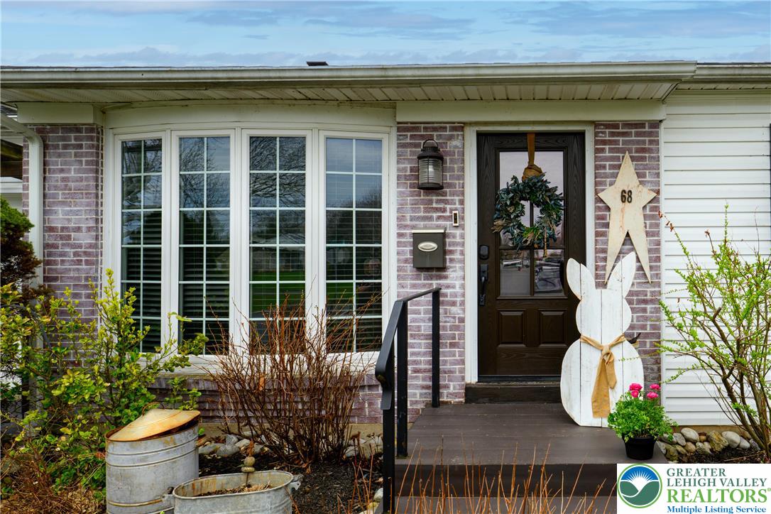 68 Mitchell Avenue Nazareth, PA 18064 - Photo 40 of 45 a front view of a house with plants
