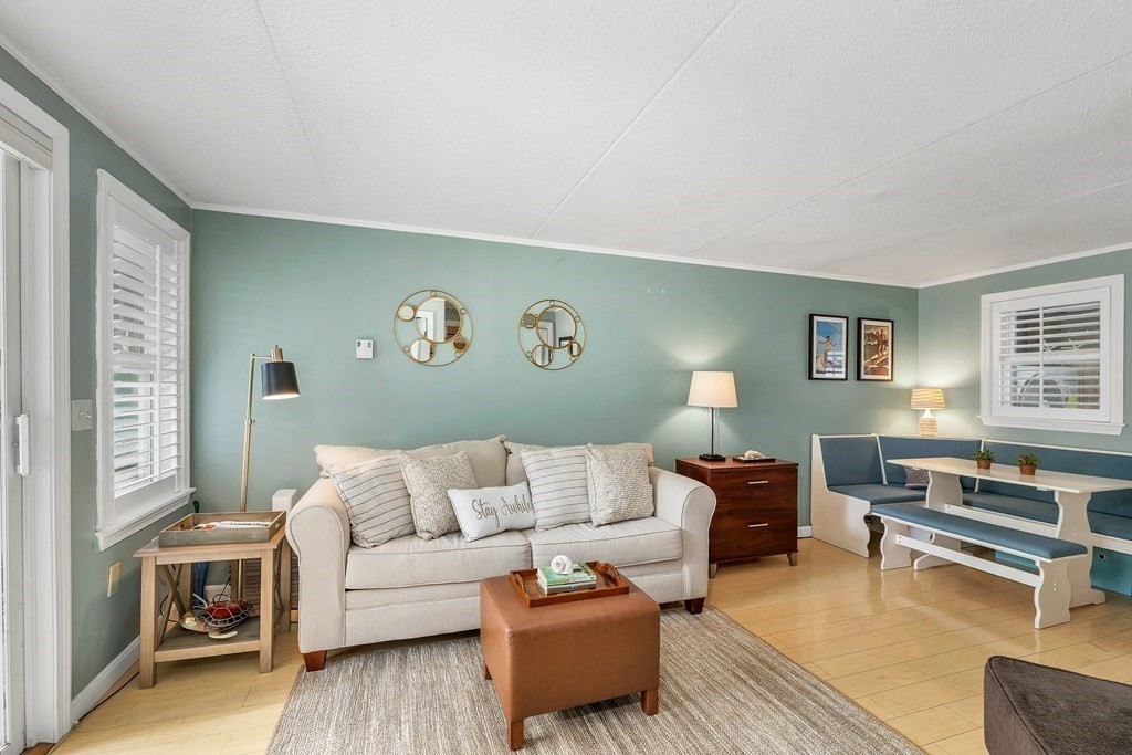 64 Esker Road, Unit 2 Hampton, NH 03842 - Photo 4 of 33 a living room with furniture and a potted plant