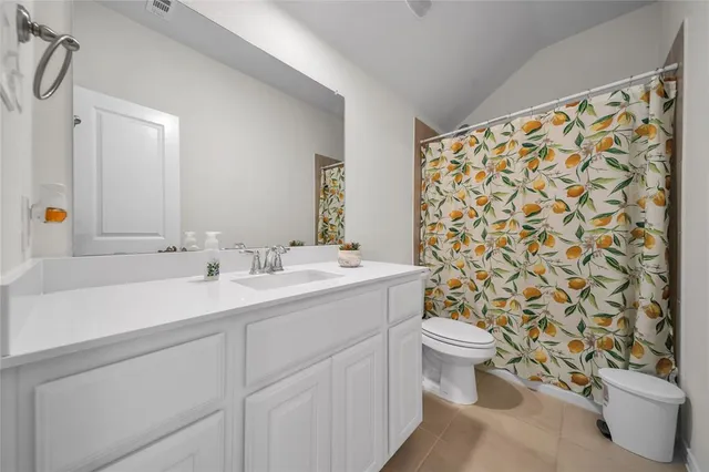a bathroom with a tub shower vanity and a sink