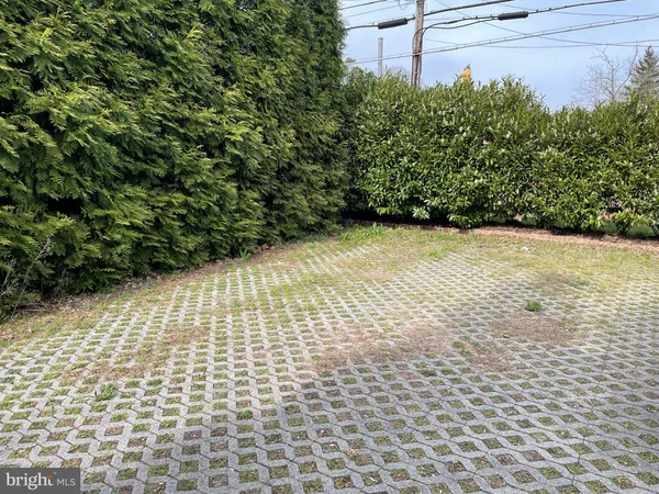 a view of a backyard of the house