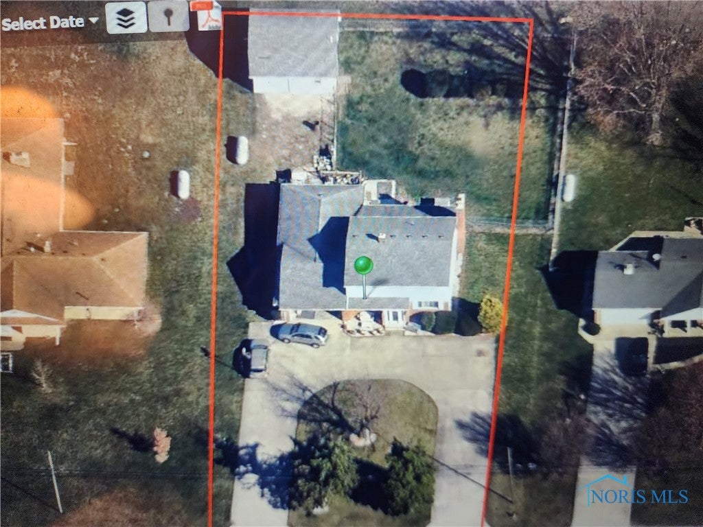 4857 Brown Road Oregon, OH 43616 - Photo 17 of 40 Ariel view of land and buildings
