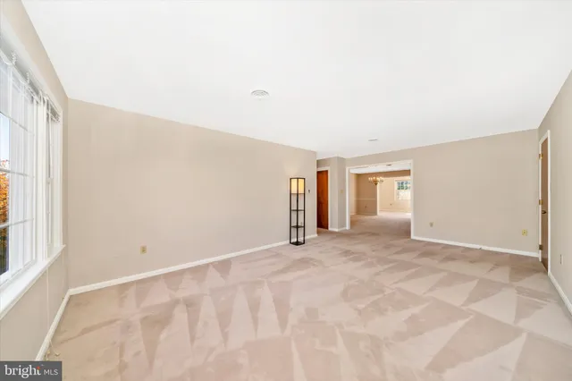 a view of an empty room