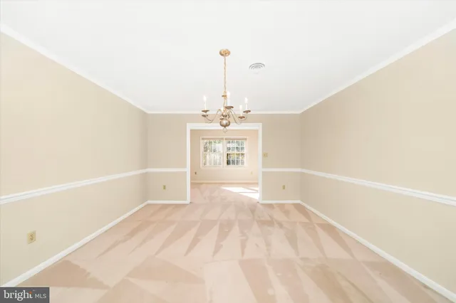 a view of a room with an empty space