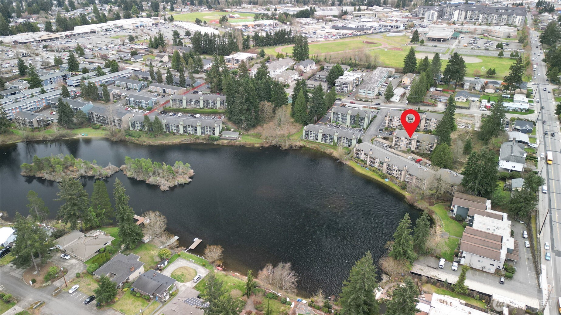323 75th Street Southeast, Unit B11 Everett, WA 98203 - Photo 26 of 26 a view of a city from a lake