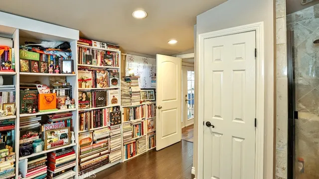a bedroom with furniture and window