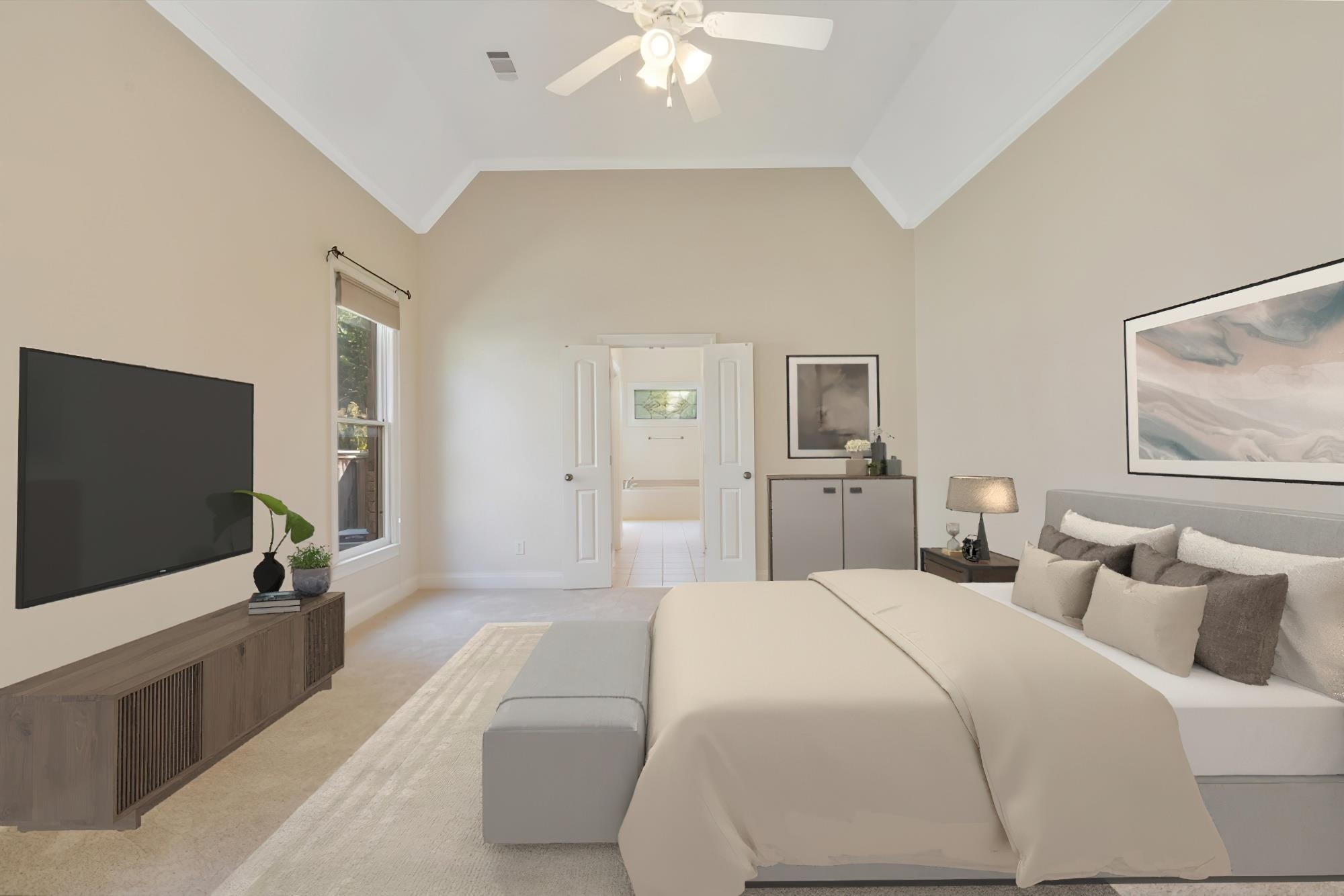 1710 Stillwind Lane Collierville, TN 38017 - Photo 14 of 40 Primary bedroom virtually staged