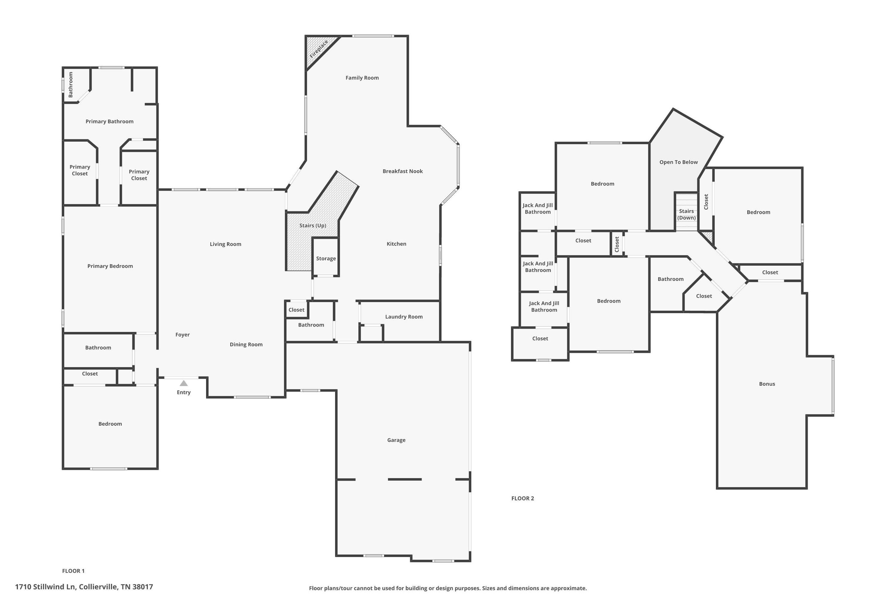 1710 Stillwind Lane Collierville, TN 38017 - Photo 40 of 40 Combined Floor Plan
