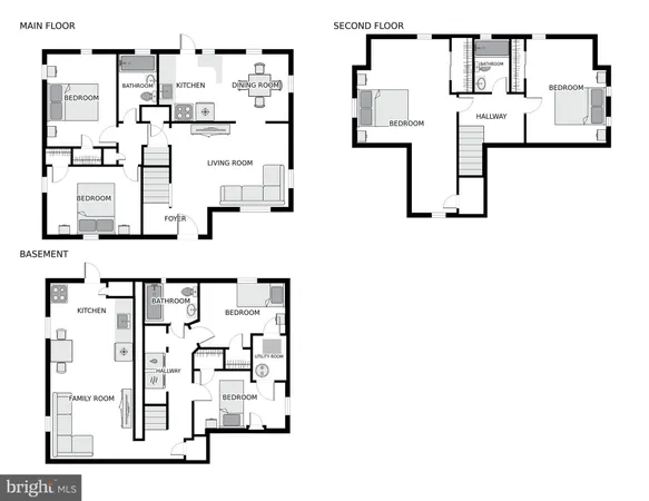 a picture of a floor plan
