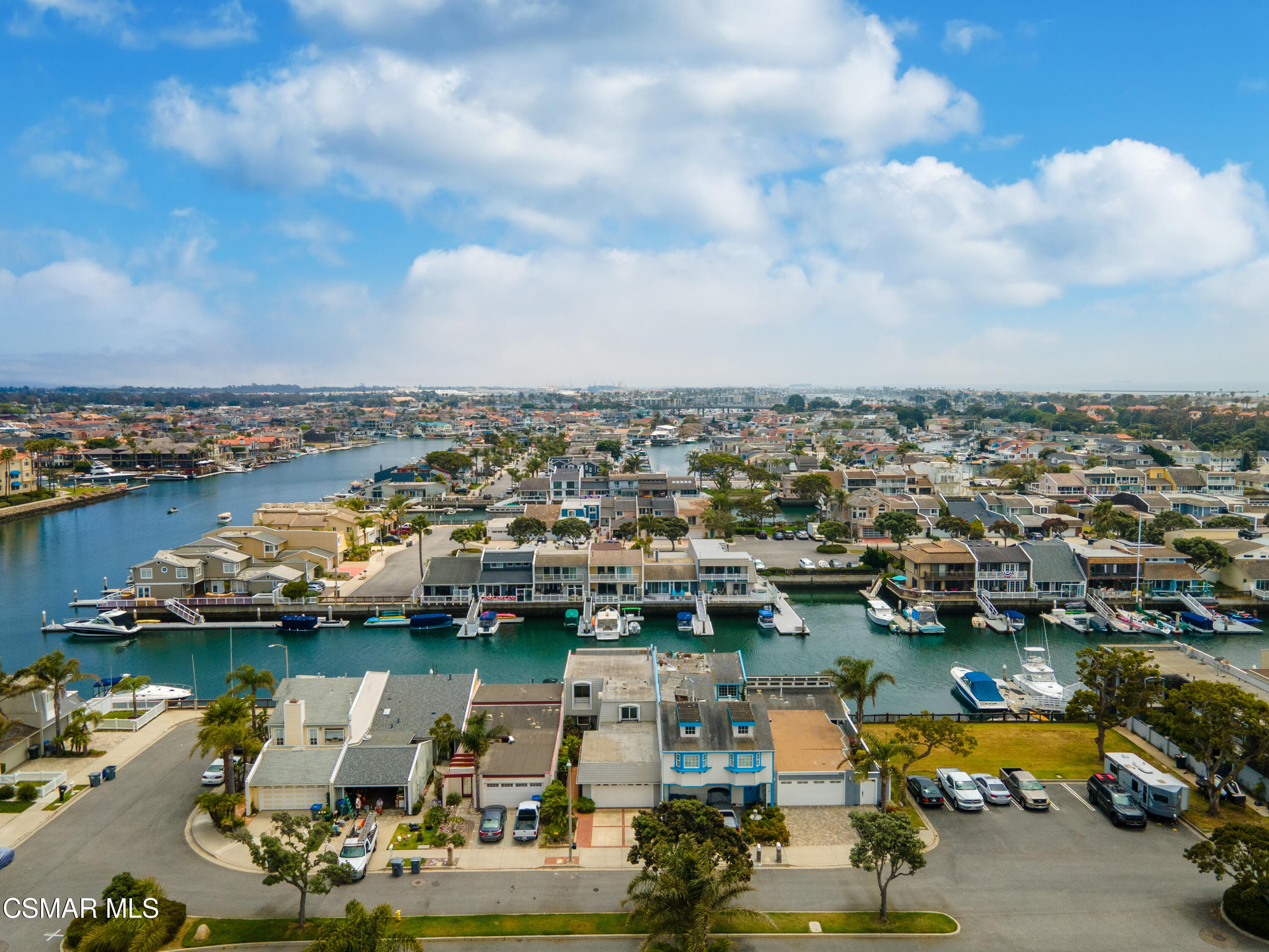 4512 Falkirk Bay Oxnard, CA 93035 - Photo 38 of 40 an aerial view of a city with lake view in back