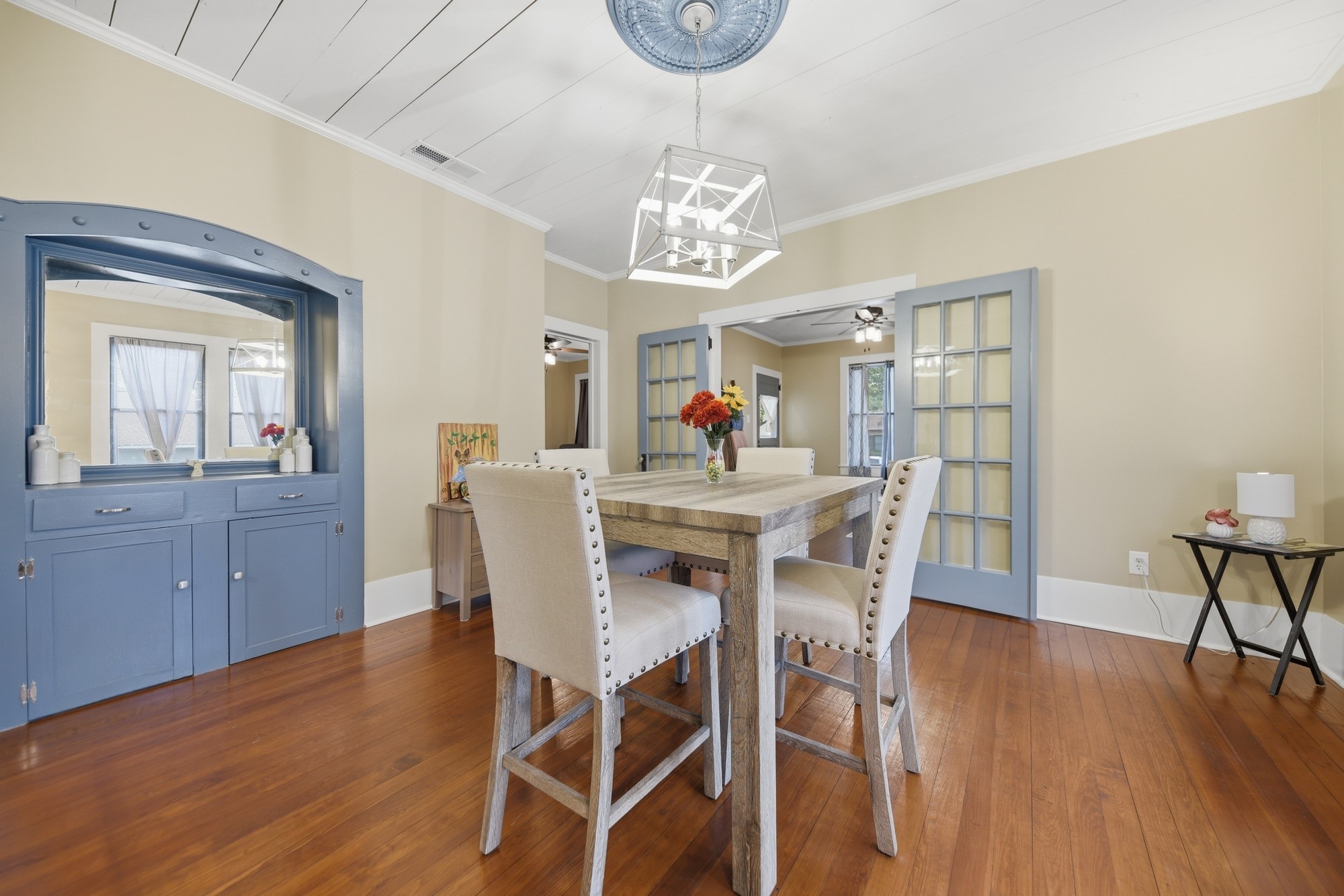 1501 South Austin Street Brenham, TX 77833 - Photo 10 of 36 a view of a dining room with furniture window and wooden floor