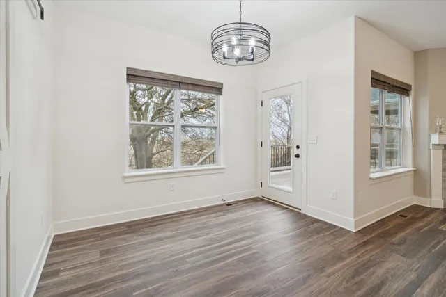 wooden floor in a room